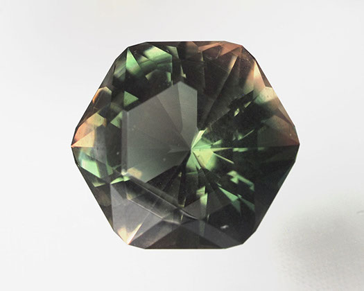 Green Bicolor Oregon Sunstone Hexagon