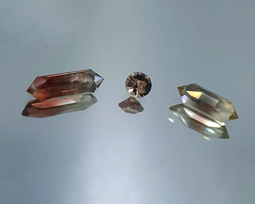 7.96 ct, 2.00 ct and 6.585 ct Oregon Sunstones