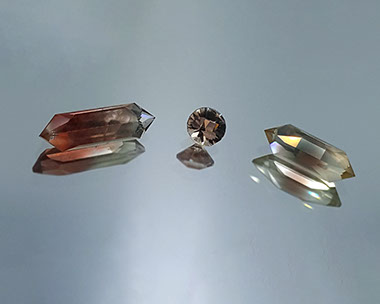 7.96 ct, 2.00 ct and 6.585 ct Oregon Sunstones
