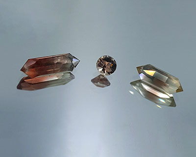 7.96 ct, 2.00 ct and 6.585 ct Oregon Sunstones