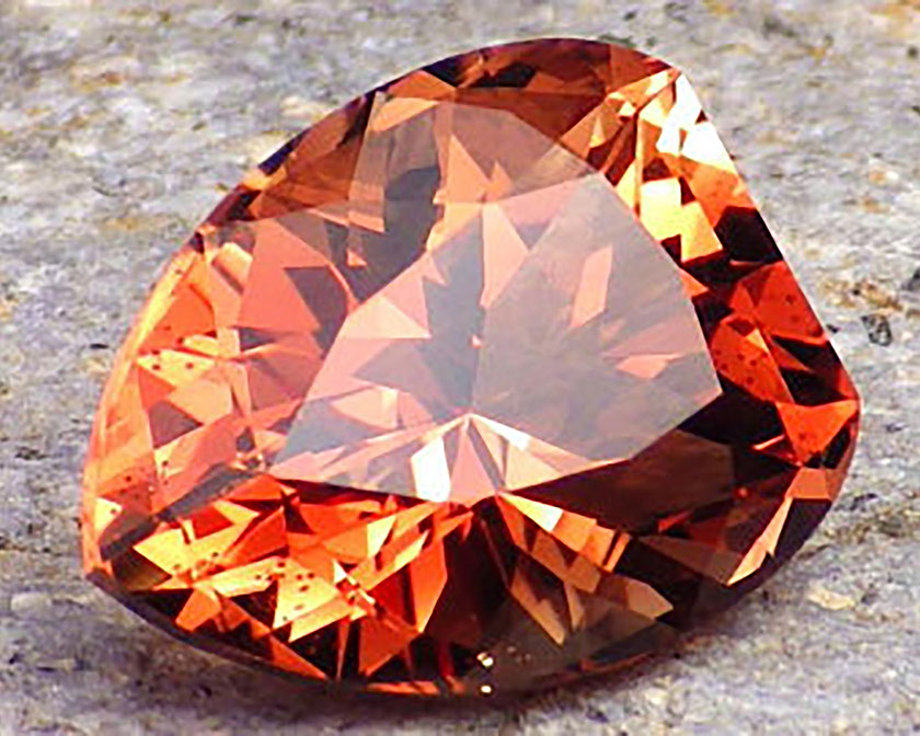 Oregon sunstone – red-orange color