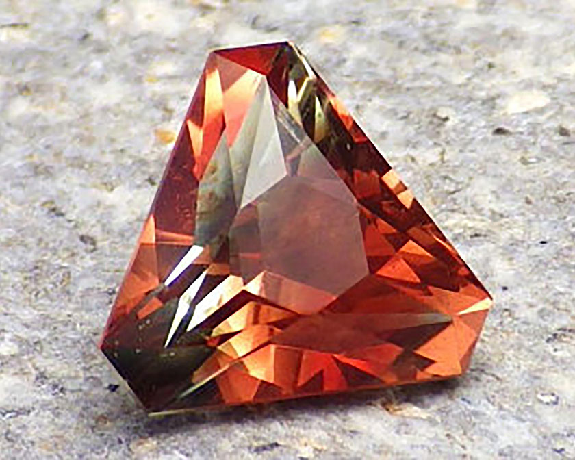 Oregon sunstone – orange-red color