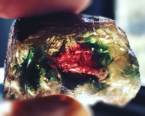 Oregon sunstone – watermelon color