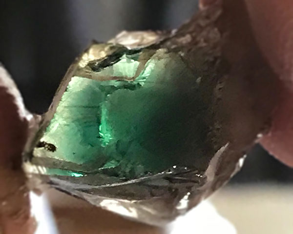 Oregon sunstone – peacock green color