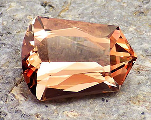 Oregon sunstone - peach-copper color