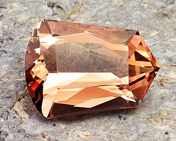Oregon sunstone - peach-copper color