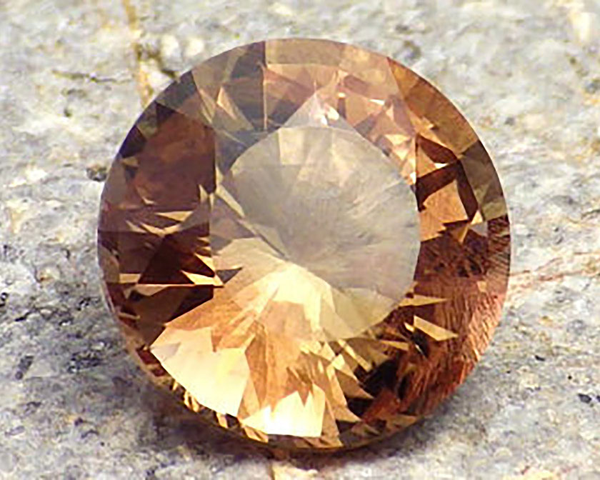 Oregon sunstone - walnut-peach color