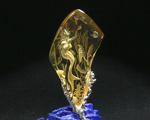 Oregon Sunstone – Mermaid, 150 Ct